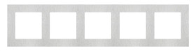 Simon 55 Ramka 5-krotna Nature Inox klasyczny TRN5/188