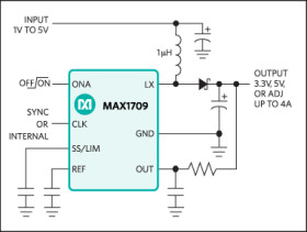 4A, Low-Noise, High-Frequency, Step-Up DC-DC Converter