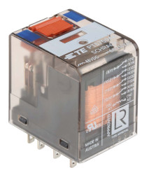 Przekaźnik mocy 48V dc 4PDT TE Connectivity, Wciskane 3072Ω Szybkie łączenie