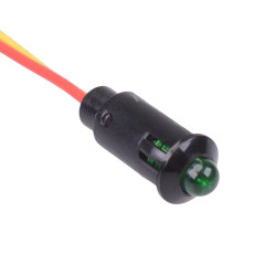 Green 24V 8mm Panel Indicator LED Light R9-73L-11