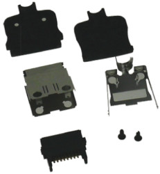 Złącze IDC 16-pinowe raster: 1.6mm Męski Przewlekany Hirose