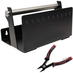 Quadrios 23CA259 Set Cable Unwinder Black Steel Frame with Cutting Pliers