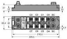 Rozdzielacz czujnik / element wykonawczy, aktywny Turck FLDP-IM16-0001 6825326 1 szt.