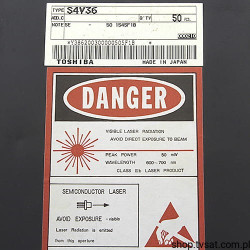 S4V36 Laser Diode 5mW 650nm TO Case THT TOSHIBA