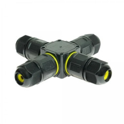 Rozgałęźnik kablowy hermetyczny IP68 3-pinowy zaciskowy stały 24A 450VAC (0,5-2,5mm) RKH3-4SS W-00401