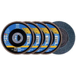 PFERD 69198300 SET PFC Flap Disc Steel/INOX Dia 125mm Bore 22.23mm