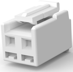 Socket header, 2 pole, pitch 3.96 mm, straight, natural, 2132813-2