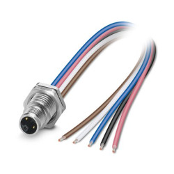 Złącze zasilające 16A Wtyczka 63 V 5 Position Phoenix Contact Metal Montaż tylny, IP67