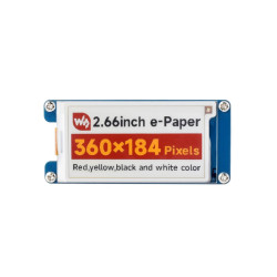Moduł e-Paper E-Ink 2,66&quot; 360x184 (G) - Waveshare 26337