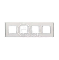 Ramka ozdobna Eikon Evo, 2+2+2+2M, Silver, 21669.07.01