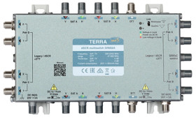 Multiswitch przelotowy SRM-584 Terra z aktywnym torem FM/DAB/DVB-T i wbudowanym AGC - klasa A system Digital SCR/Unicable