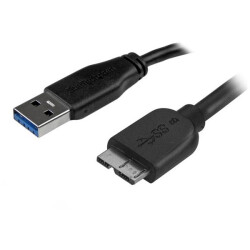 StarTech.com USB3AUB2MS Slim Micro USB 3.0 Cable - M/M - 2m (6ft)
