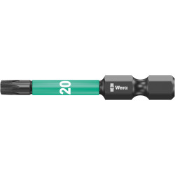 Wera 05057664001 Impaktor Diamond Hard Bit For Torx Screws TX20 x 50mm