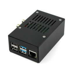 Obudowa do HiFiBerry DAC+ RCA/ADC i Raspberry Pi 4B czarna