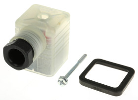 Złącze zaworu elektromagnetycznego A 2P+E 24 V Żeński LED: Tak dławnica M16 Wkręcane Hirschmann