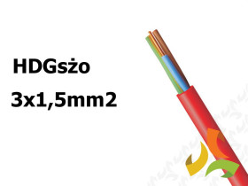 Przewód HDGsżo 3x1,5 mm2 (300/500V) PH90/FE180 ognioodporny (szpula 750m) B50006 BITNER