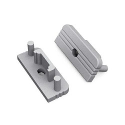 Zaślepka do profil Surface srebrna GEN2 z otworem 77980040 /1szt/