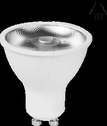 GU10306S1 LED GU10 bulb, 6 W, 435 lm, 3000 K, 10°