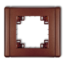 Kompletna ramka uniwersalna pojedyncza brązowy metalik 9FR-1