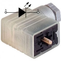 Złącze GML 209NJ LED24V, rozstaw 11mm, szare, LED