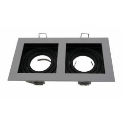 Oprawa MALACHIT-2K-S szaro - czarna stop alu i cynku