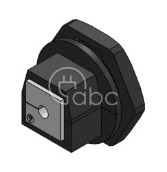 Dławnica kablowa dzielona KVT 40, na 1 moduł KT mały, czarna, 45029