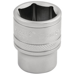 Draper Expert 16543 3/8&quot; Sq. Dr. 6 Point Metric Socket (17mm)