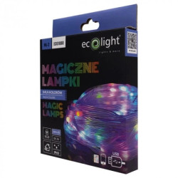 MAGICZNE LAMPKI 1MLN KOLORÓW 200 LED 10m USB DC5V Aplikacja Bluetooth IP65 lampki choinkowe EC61088