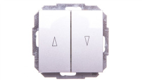 Sentia Łącznik Żaluzjowy 2-Biegunowy 10A Srebrny Połysk 1416-56