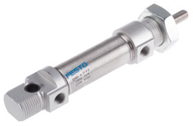 Siłownik pneumatyczny skok: 25mm Festo Ø 20mm dwustronnego działania Action 157mm Elastomer DSNU-20-25-P-A G 1/8