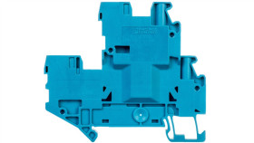 Złączka Szynowa 2-Piętrowa 2,5Mm2 Śrubowa/Wtykowa Niebieska Ex Uttb 2,5/2P Bu...