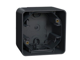 MUREVA STYL Podstawa naścienna 1 pojedyncza IP55 antracyt MUR37911 SCHNEIDER ELECTRIC