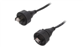 Px0898/3M00 Patch Cord Rj45 Wtyk,Z Obu Stron Pokrycie: Złocony -25...75C