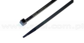 Opaski kablowe odporne na UV, 4,8x200mm, czarne, 100szt