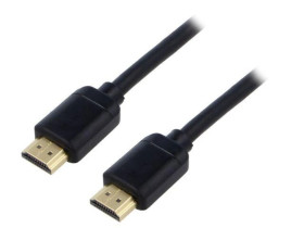 Kabel HDMI wtyk z obu stron PVC HDCP 2.2, HDMI 2.0 1m czarny CAKGQ-A01