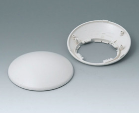 ABS enclosure, (W x H) 42.83 x 41 mm, gray white (RAL 9002), B5010307