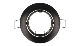 Led Line Oprawa Sufitowa Okrągła Ruchoma Odlew Czarna