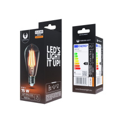 Żarówka LED filament 8W E27 ST64 1020lm 3K złota RTV0100022 T-90709 Forever Light
