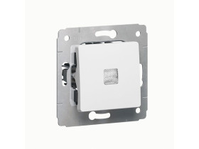 CARIVA Wyłącznik zwierny przycisk z podświetleniem biały 6A-250V 773613 LEGRAND