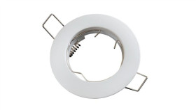 Led Line Oprawka Sufitowa Oczko Okrągła Odlew Biała 5 Lat Gwar.