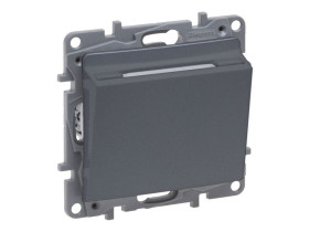 NILOE SELECTION Wyłącznik hotelowy stal 762386 LEGRAND