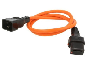 SCHAFFNER-820134 Kabel IEC C19 żeński, IEC C20 męski 1m z blokadą IEC LOCK