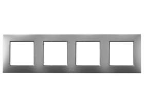 ARIA Ramka 4 poczwórna do wyłączników IP-44 srebro RH-4U/18 OSPEL