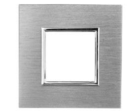 DANTE Ramka pojedyncza aluminium anodowane INOX 4541281