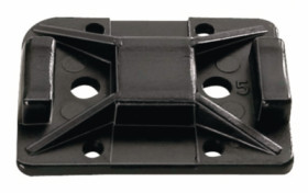 Mounting base, PA, black, self-adhesive, (L x W x H) 32 x 25 x 5.2 mm, 151-11810