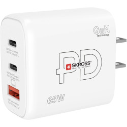 Skross SKCH001265WPDUSCN Power Charger 65W GaN 1 USB-A 2 USB-C White