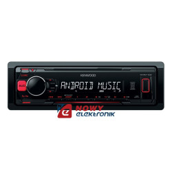 Radio samoch.KENWOOD KMM-102RY USB/AUX RED czerwone podświetlenie