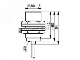 Czujnik indukcyjny TIDC3010Z ( DC, NO, 2P)