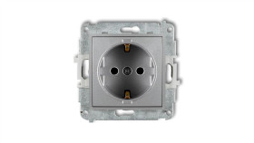 Icon Mechanizm Gniazda Pojedynczego Z Uziemieniem Schuko 2P+Z (Przesłony...