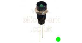3mm - black recessed GREEN LED indicator (3071GD) - IMO